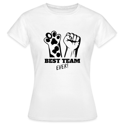 LiNBW. Frauen T-Shirt Best Team Ever - Weiß