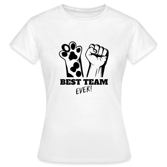 LiNBW. Frauen T-Shirt Best Team Ever - Weiß