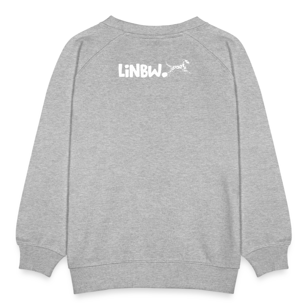 LiNBW. Kinder Pullover Life is not just black and white - Grau meliert