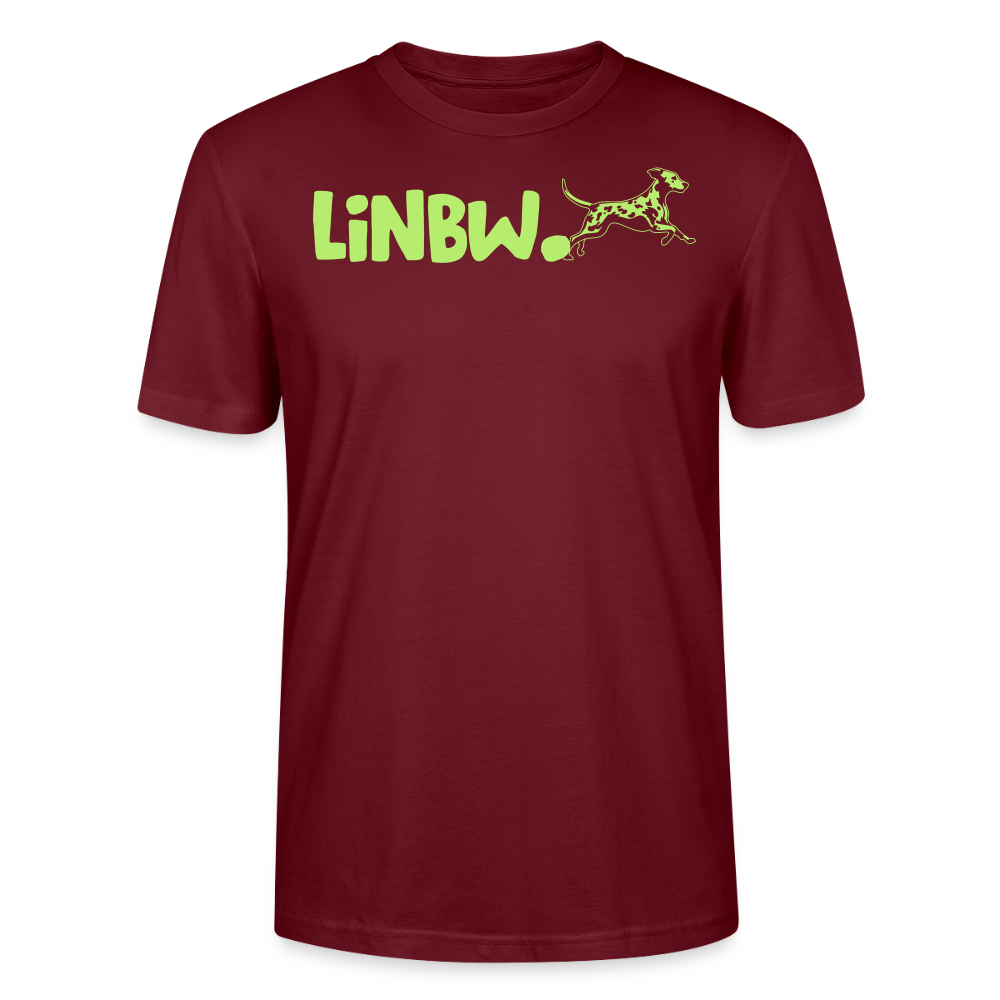 LiNBW. Männer T-Shirt Life is not just black and white - Burgunderrot