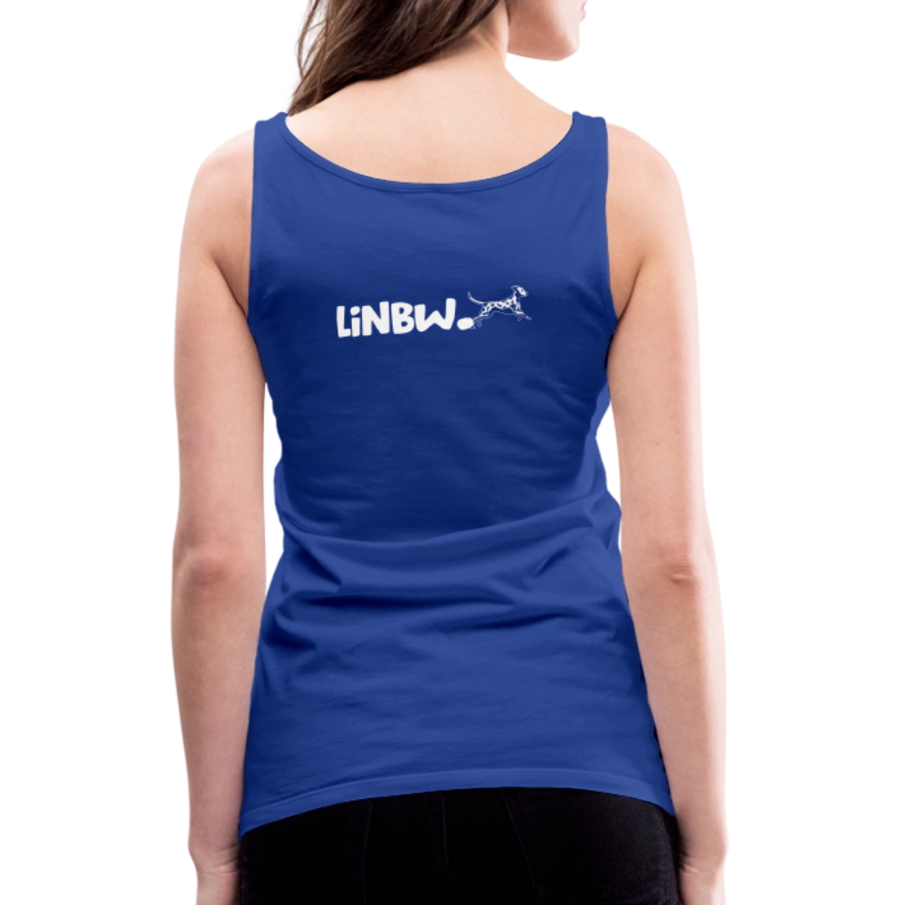 LiNBW. Frauen Tank-Top Life is not just black and white - Königsblau