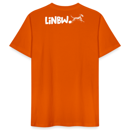 LiNBW. Männer T-Shirt Life is not just black and white - Tieforange