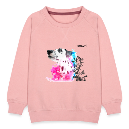 LiNBW. Kinder Pullover Dalmatiner Life is not just black and white - Kristallrosa