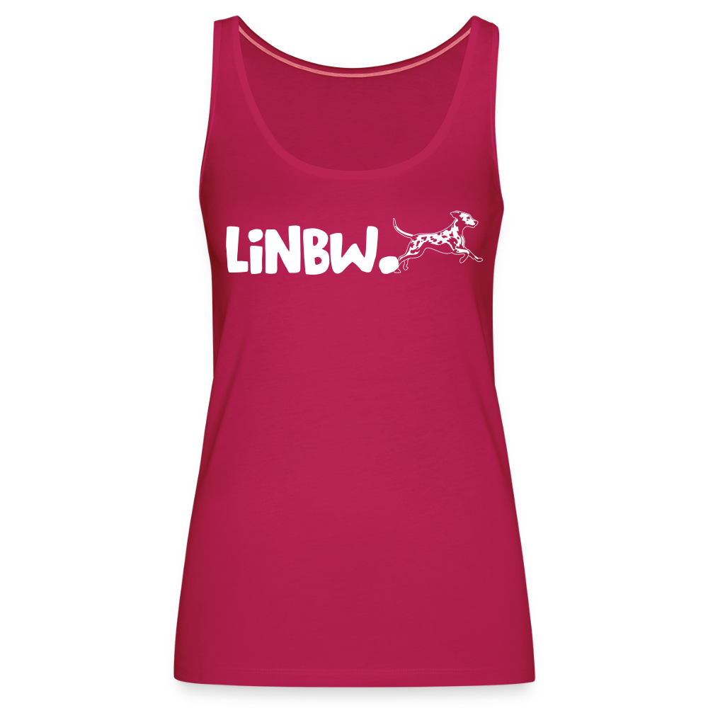 LiNBW. Frauen Tank-Top Life is not just black and white - dunkles Pink