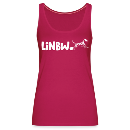 LiNBW. Frauen Tank-Top Life is not just black and white - dunkles Pink