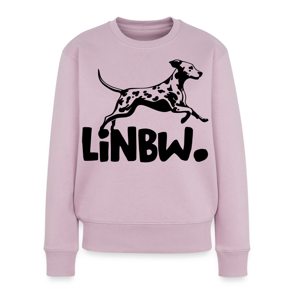 Damen Pullover „LINBW Logo“ – Dalmatiner Design – schwarzer Print 🐾🖤 - Altrosa