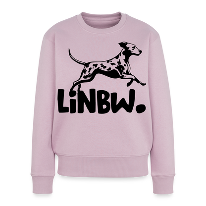 Damen Pullover „LINBW Logo“ – Dalmatiner Design – schwarzer Print 🐾🖤 - Altrosa