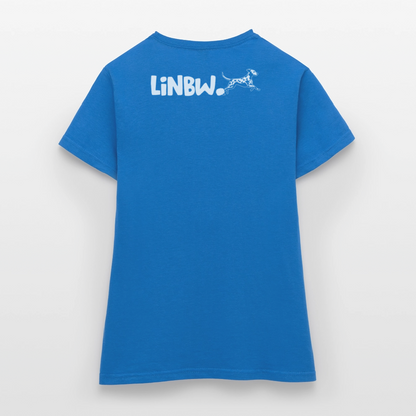 LiNBW. Frauen T-Shirt Life is not just black and white - Royalblau