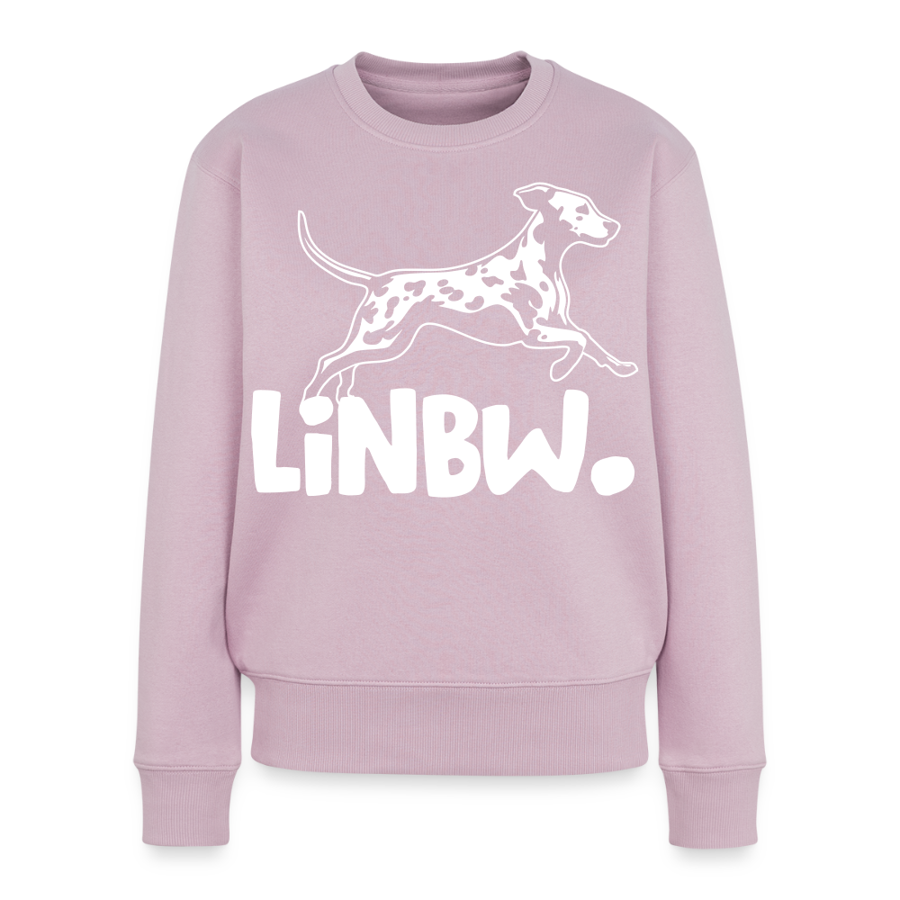 Damen Pullover „LINBW Logo“ – Dalmatiner Design – weißer Print 🐾🤍 - Altrosa