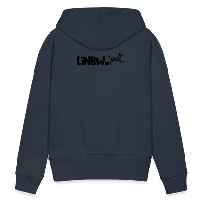 LiNBW. Frauen Hoodie Life is not just black and white - Navy