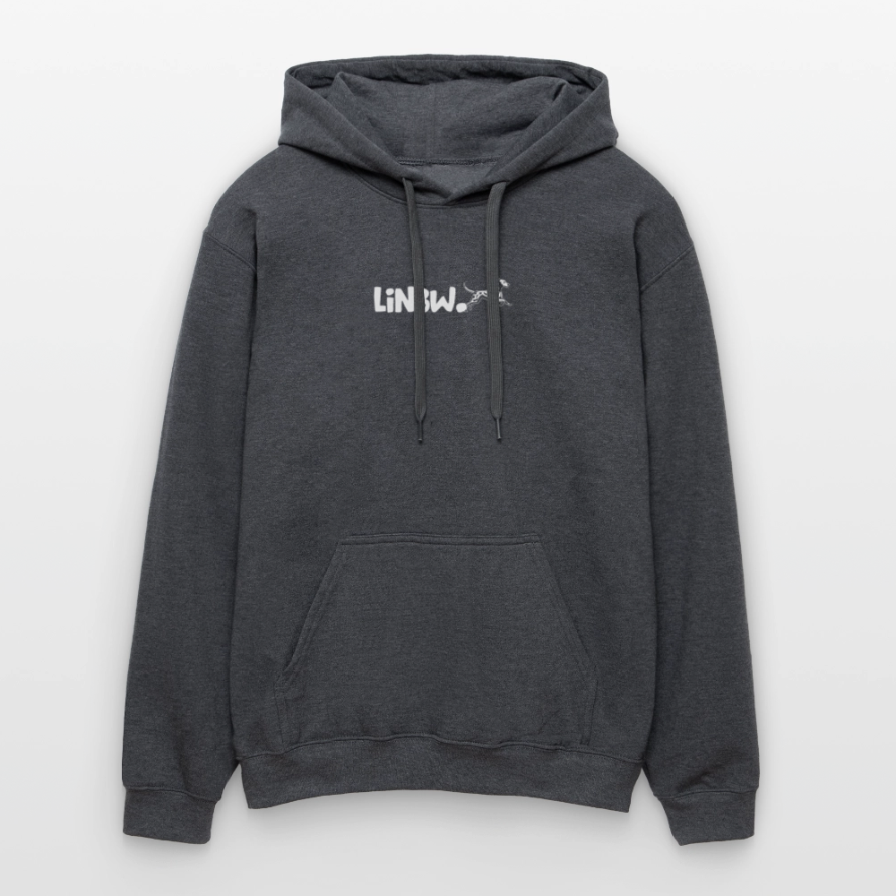 LiNBW. Männer & Frauen Hoodie Life is not just black and white - Dunkelgrau meliert