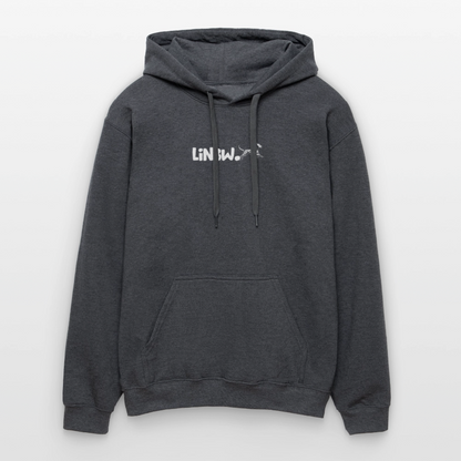 LiNBW. Männer & Frauen Hoodie Life is not just black and white - Dunkelgrau meliert
