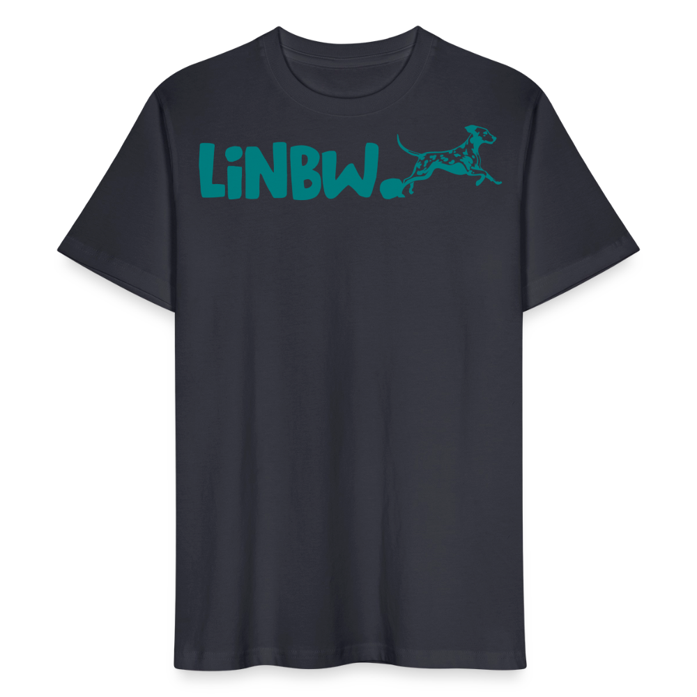 LiNBW. Männer T-Shirt Life is not just black and white - Dunkles Graublau