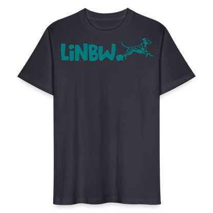 LiNBW. Männer T-Shirt Life is not just black and white - Dunkles Graublau