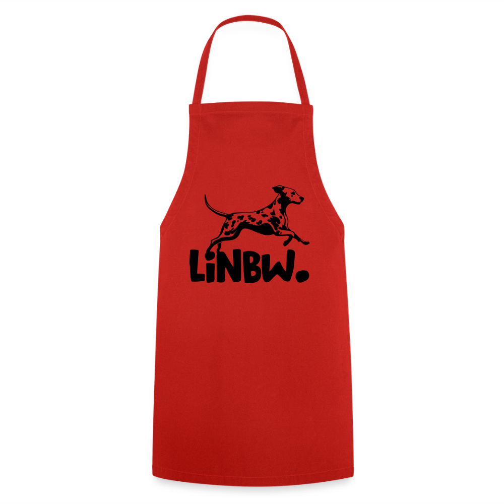 Kochschürze mit LINBW-Logo – schlicht, stilvoll & bewusst - Rot