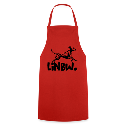 Kochschürze mit LINBW-Logo – schlicht, stilvoll & bewusst - Rot