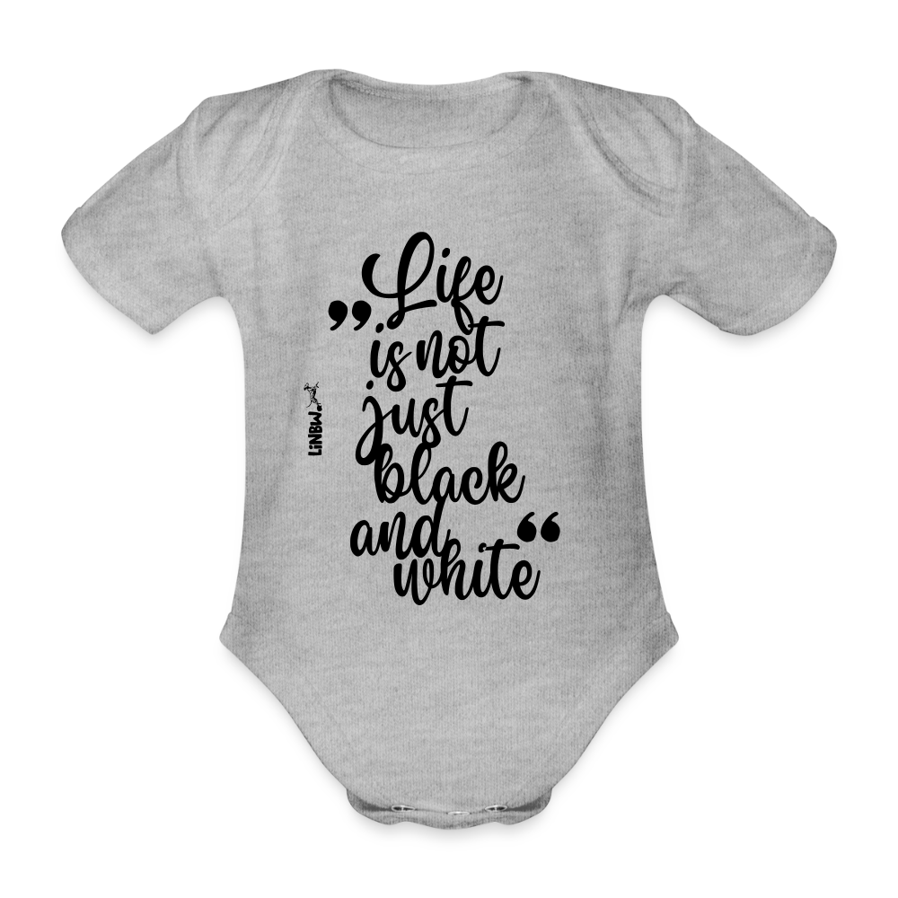 LiNBW. Body Kurzarm Life is not just black and white - Grau meliert