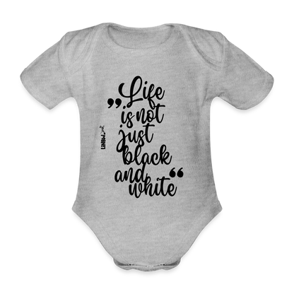 LiNBW. Body Kurzarm Life is not just black and white - Grau meliert