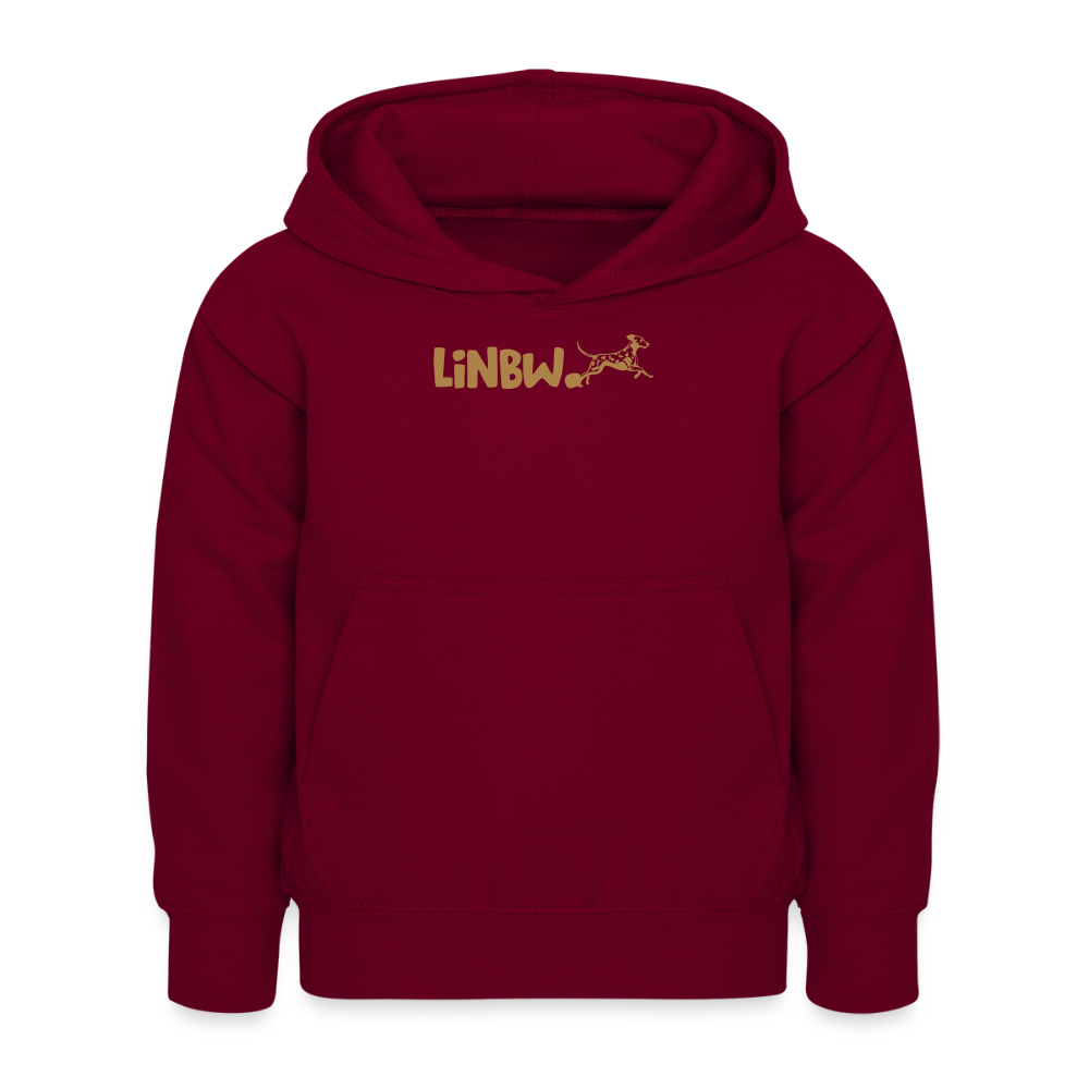 LiNBW. Kinder Hoodie Life is not just black and white - Bordeaux