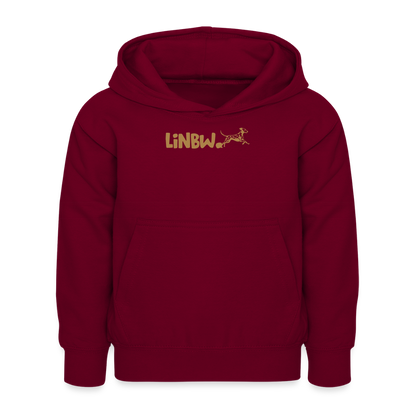 LiNBW. Kinder Hoodie Life is not just black and white - Bordeaux