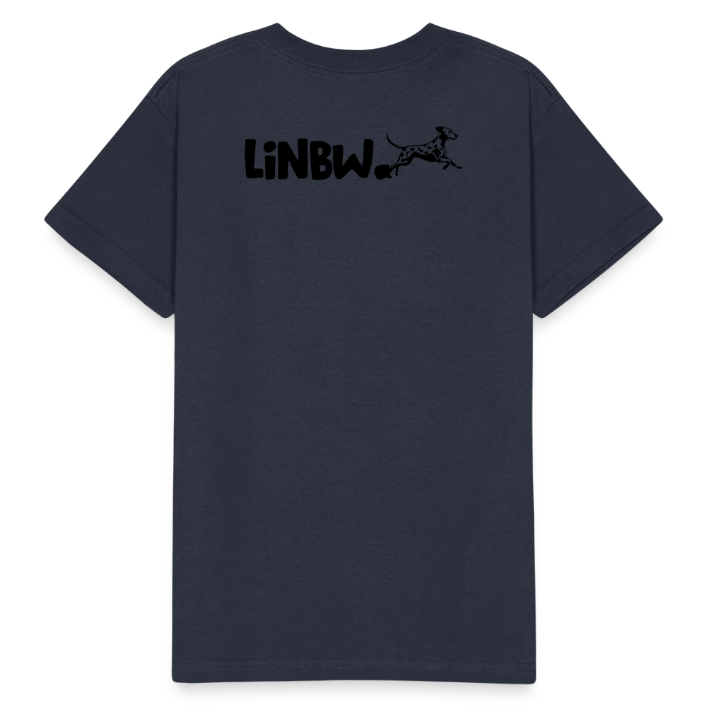 Kinder-T-Shirt – Life is not just black and white | Statement-Shirt mit Haltung - Navy