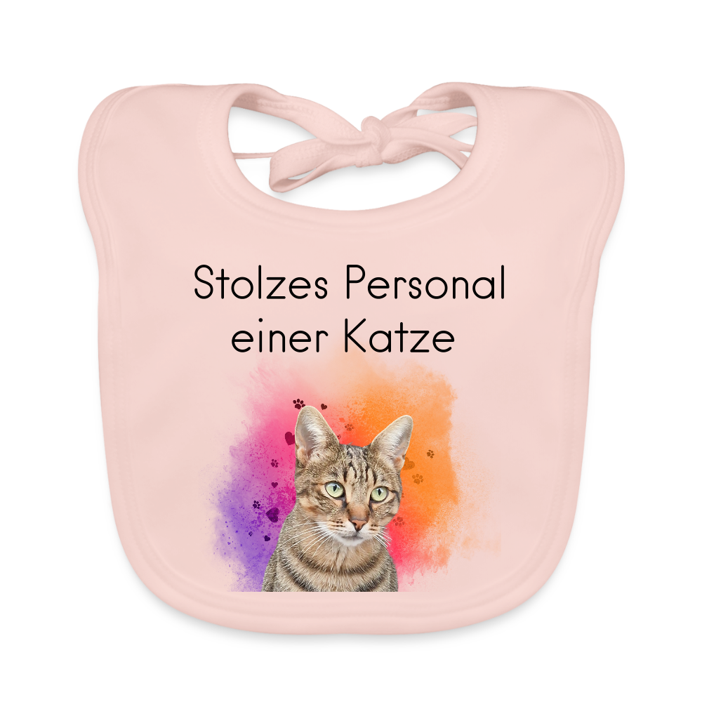 LiNBW. Lätzchen Stolzes Personal einer Katze - Rose