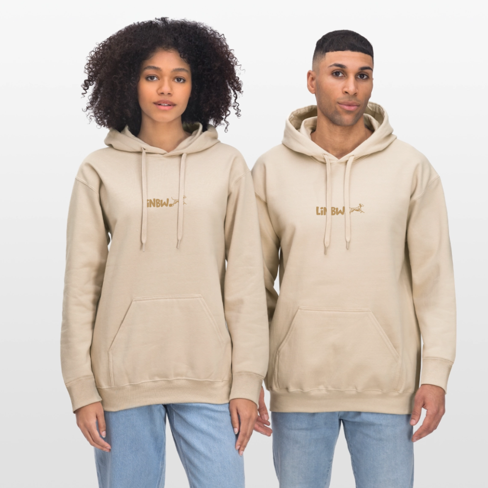 LiNBW. Männer & Frauen Hoodie Life is not just black and white - Sand