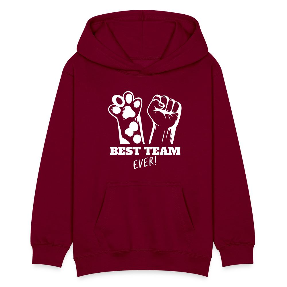 LiNBW. Teenager Hoodie Best Team Ever - Bordeaux