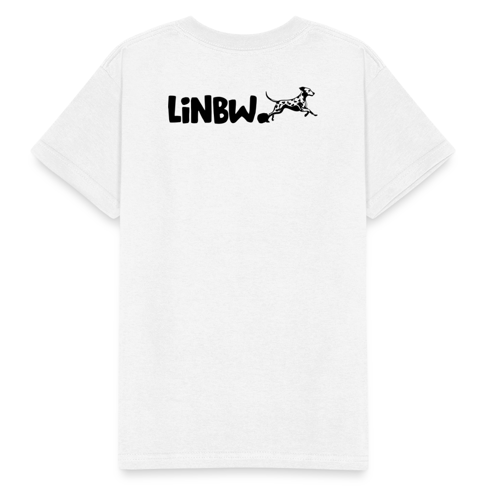 Kinder-T-Shirt – Life is not just black and white | Statement-Shirt mit Haltung - Weiß