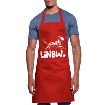 Kochschürze mit LINBW-Logo – schlicht, stilvoll & bewusst - Rot