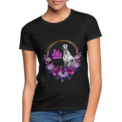 LiNBW. Frauen T-Shirt Beste Hundemama - Schwarz