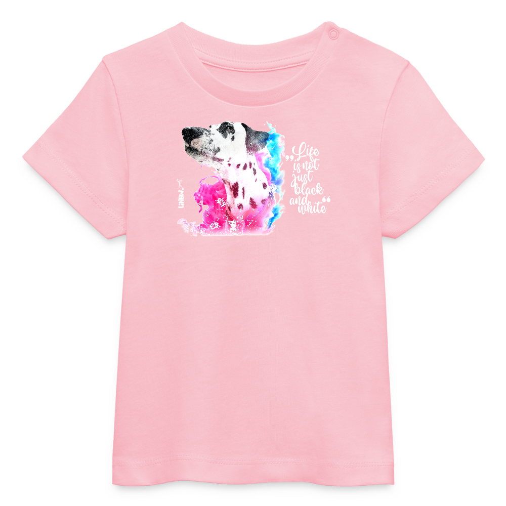 LiNBW. Baby T-Shirt Dalmatiner Life is not just black and white - Hellrosa