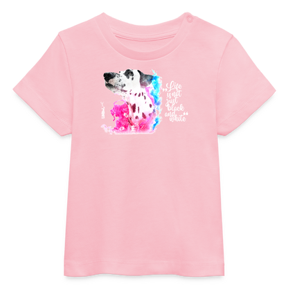 LiNBW. Baby T-Shirt Dalmatiner Life is not just black and white - Hellrosa