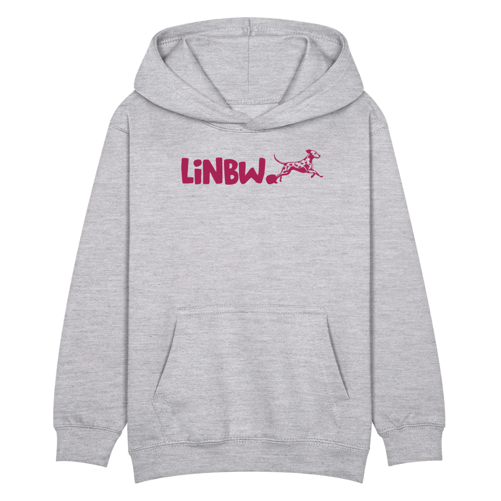 LiNBW. Kinder Hoodie Life is not just black and white - Hellgrau meliert