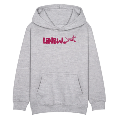 LiNBW. Kinder Hoodie Life is not just black and white - Hellgrau meliert