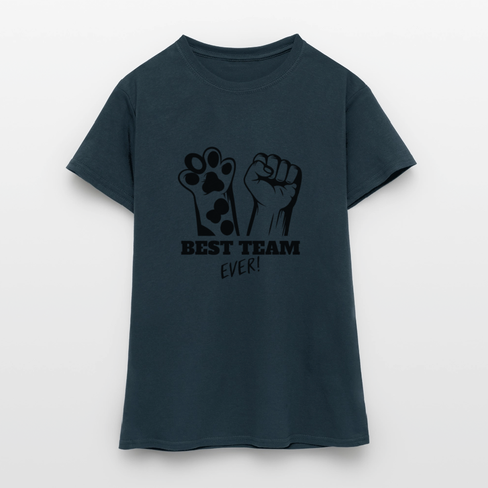 LiNBW. Frauen T-Shirt Best Team Ever - Navy