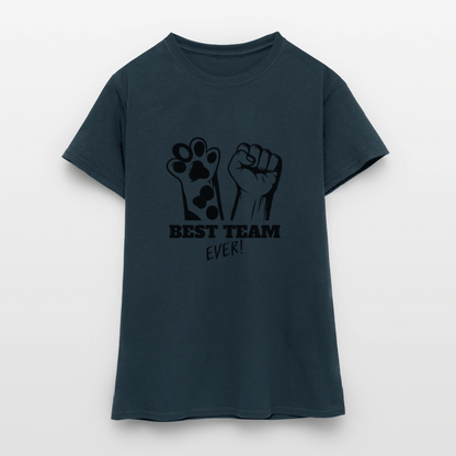 LiNBW. Frauen T-Shirt Best Team Ever - Navy