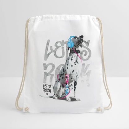 LiNBW. Turnbeutel Dalmatiner Let´s Rock - Weiß