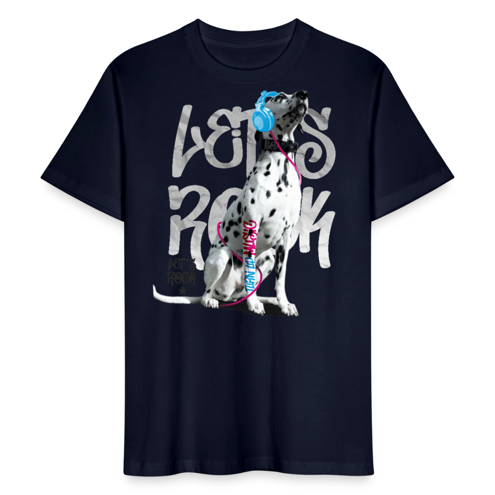 LiNBW. Männer T-Shirt Dalmatiner Let's Rock - Navy