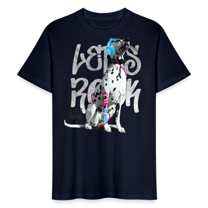 LiNBW. Männer T-Shirt Dalmatiner Let's Rock - Navy
