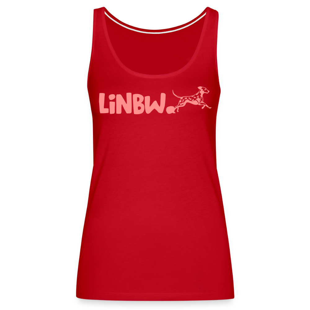 LiNBW. Frauen Tank-Top Life is not just black and white - Rot