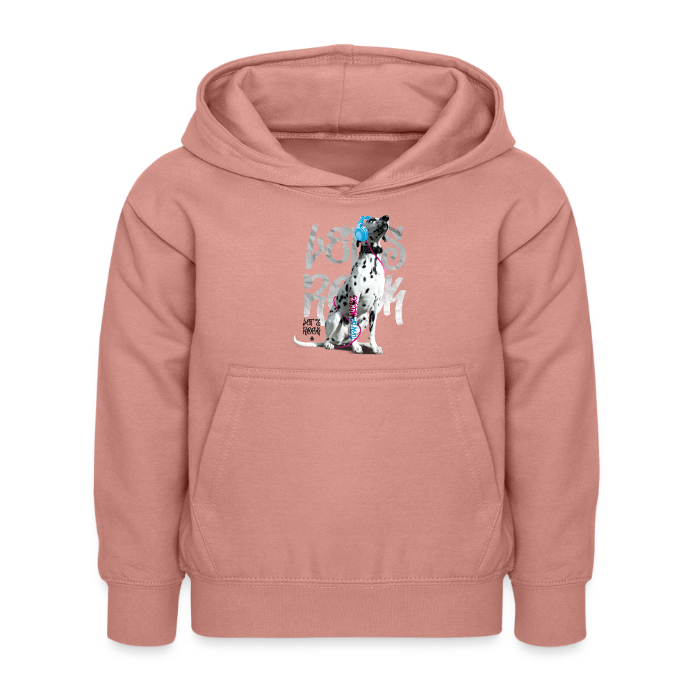 LiNBW. Kinder Hoodie Dalmatiner Let's Rock - Altrosa