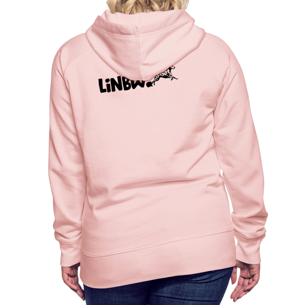 LiNBW. Frauen Hoodie Life is not just black and white - Kristallrosa