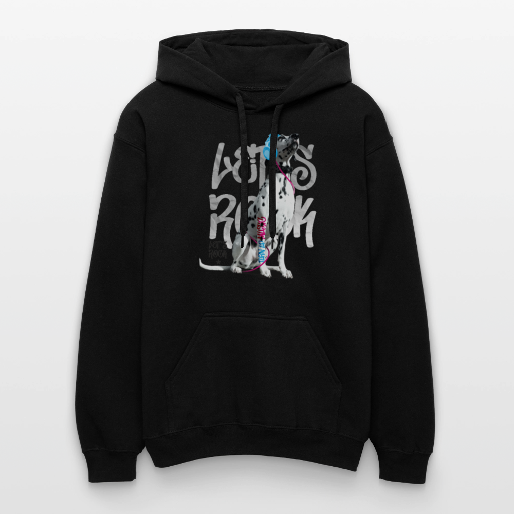 LiNBW. Männer & Frauen Hoodie Dalmatiner Let's Rock - Schwarz