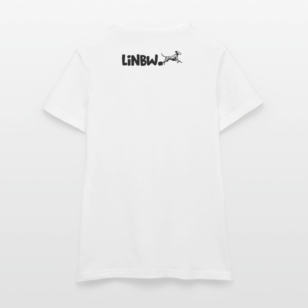 LiNBW. Frauen T-Shirt Dalmatiner Life is not just black and white - Weiß