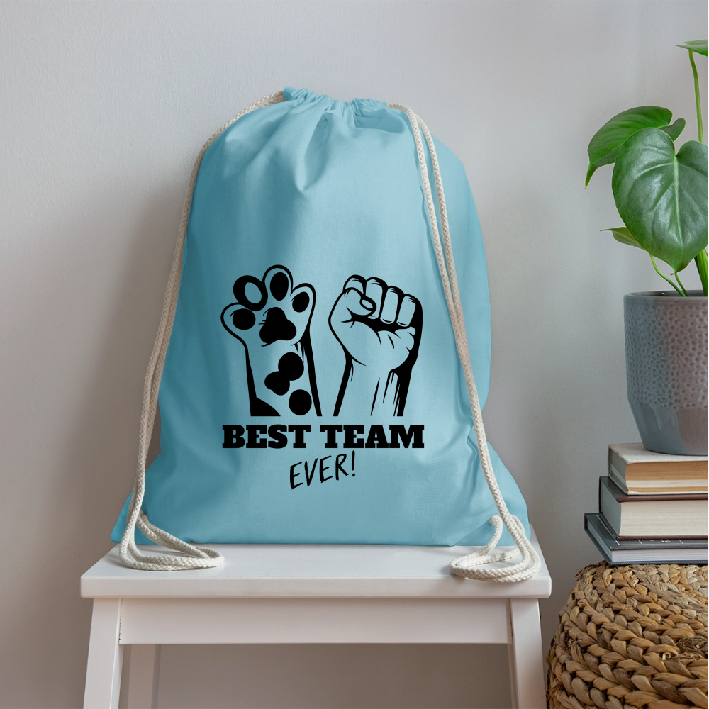 LiNBW. Turnbeutel Best Team Ever - Aqua