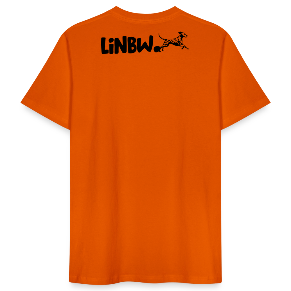 LiNBW. Männer T-Shirt Life is not just black and white - Tieforange
