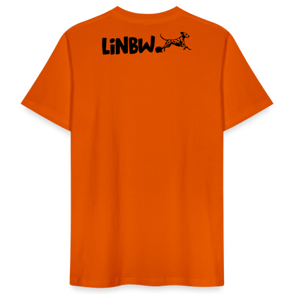 LiNBW. Männer T-Shirt Life is not just black and white - Tieforange