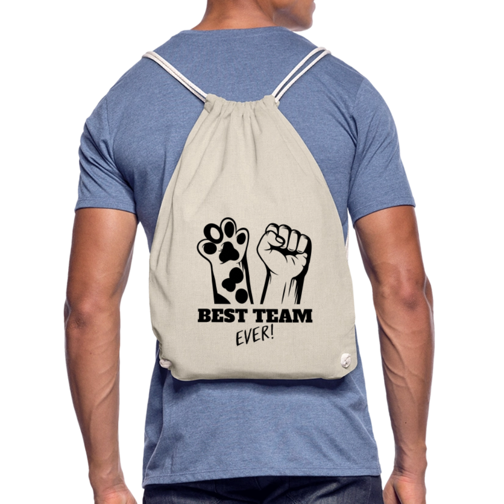 LiNBW. Turnbeutel Best Team Ever - Natur