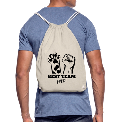 LiNBW. Turnbeutel Best Team Ever - Natur